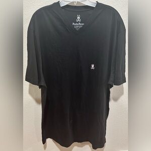 NWOT‎ Psycho Bunny Black Short Sleeve v neck Tee 4xl